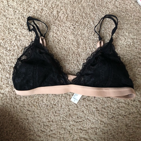 Size small black and beige bralette - Picture 1 of 3